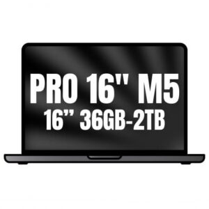 Apple Macbook Pro 16"/ M5 Max 18-Core CPU/ 36GB/ 2TB SSD/ 32-Core GPU/ Negro Espacial