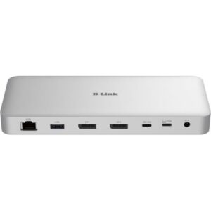 Docking USB Tipo-C 4.0 D-Link DUF-901/E/ 3xUSB/ 3xUSB Tipo-C/ 2xDisplayPort/ 1xRJ45/ 1xUSB Tipo-C PD/ Blanco