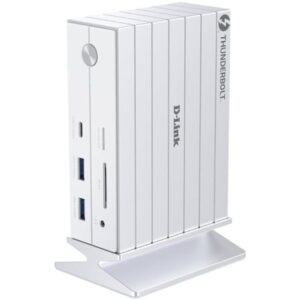 Docking Thunderbolt 4 D-Link DUF-E01/E/ 5xUSB/ 2xUSB Tipo-C/ 2xThunderblot/ 1xDisplayPort/ 1xHDMI 4K/ 1xRJ45/ 1xJack 3.5/ 1xLector de Tarjetas/ Blanco