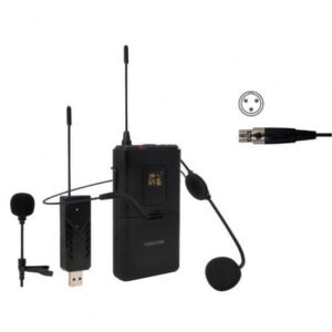 Micrófono de cabeza y solapa UHF Fonestar WI-MIC