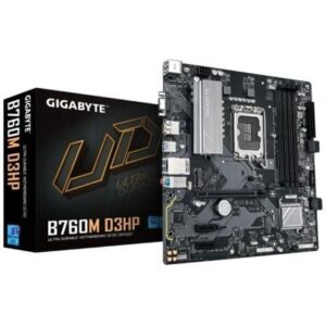 Placa Base Gigabyte B760M D3HP Socket 1700/ DDR5/ PCIe 4.0/ Micro ATX