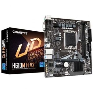 Placa Base Gigabyte H610M H V2 Socket 1700/ DDR5/ PCIe 4.0/ Micro ATX