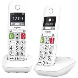 Teléfono Inalámbrico Gigaset E290/ Pack DUO/ Blanco
